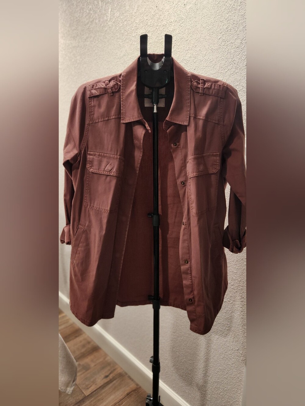 Women's Lightweight Utility Jacket - Mauve